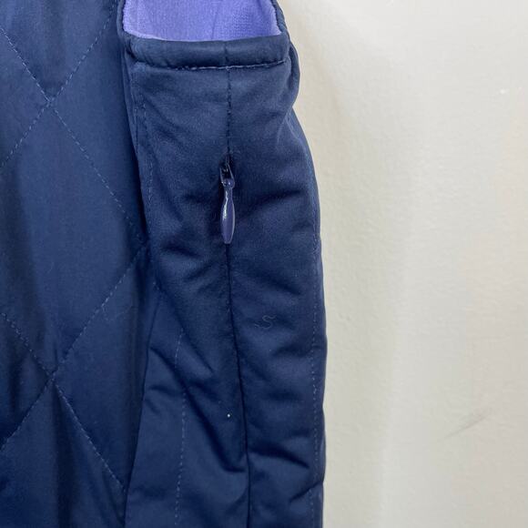 Peter Millar Quilted Reversible Lightweight Vest Navy Blue Purple Golf Mens L - Picture 5 of 17